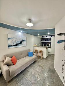 Η κουζίνα ή μικρή κουζίνα στο Flat em natal beira mar