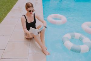 Bazén v ubytování Mulwala Resort nebo v jeho okolí