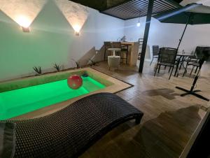 Biliár nebo kulečník v ubytování Residencia en Mérida, Yucatán