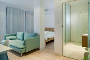Posteľ alebo postele v izbe v ubytovaní Apartamenty Odlot