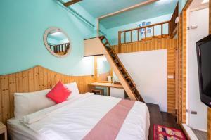 Tian Lan Hai B&B 객실 침대