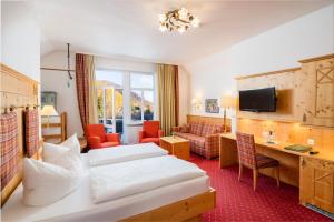 Μια τηλεόραση ή/και κέντρο ψυχαγωγίας στο Hotel Tannenhof