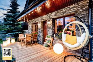 Posedenie v ubytovaní TATRYSTAY Cactus Luxury Villa High Tatras private Wellness