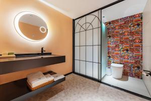 Baðherbergi á Chaozhou Fanhuali B&B