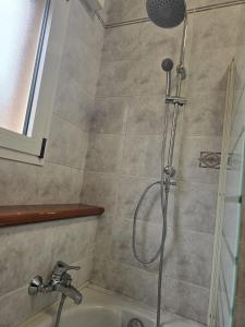 a bathroom with a shower with a sink at MMM HOME Train Station 4 in Mestre +69 photos
