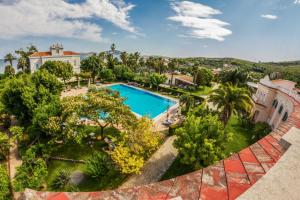 an aerial view of a resort with a swimming pool at Villa Irlanda Grand Hotel in Gaeta