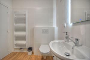 Koupelna v ubytování Apartmán v centru Olomouce
