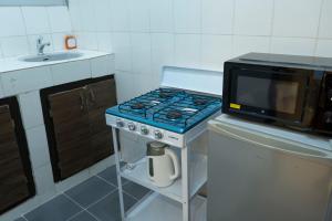 Dapur atau dapur kecil di Résidence Alphadis