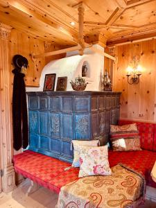 Posezení v ubytování Chalet kleiner Bär