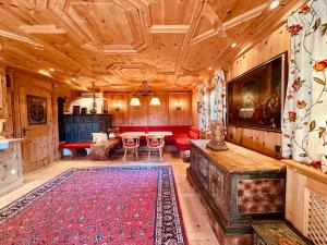 Posezení v ubytování Chalet kleiner Bär