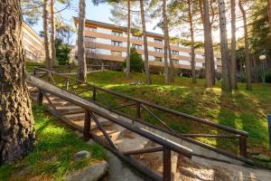 Κήπος έξω από το Comodo Apartamento Esquia y Relájate en La Pinilla