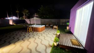 Sodas prie apgyvendinimo įstaigos Loft Container com Spa