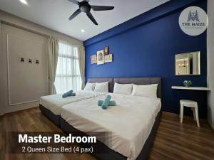 Ένα ή περισσότερα κρεβάτια σε δωμάτιο στο The Cove Hillside Residence - Grandiose Oasis