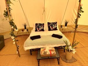 North Coast Glamping - The Open 2025客房内的一张或多张床位
