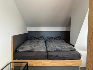 Postel nebo postele na pokoji v ubytování Sonnenwinkel Schkopau