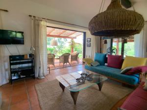 Posezení v ubytování Villa Paradisiaque en Corse