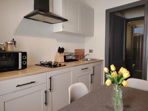 A kitchen or kitchenette at Fabio Haus Trieste
