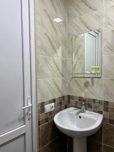 Koupelna v ubytování Arsukidze guesthouse