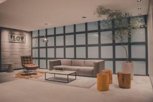 Posezení v ubytování Studio 907 Parque Una com garagem