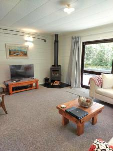 Χώρος καθιστικού στο River Trail Retreat