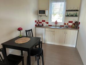 Kuchyň nebo kuchyňský kout v ubytování Apartmány Levandule