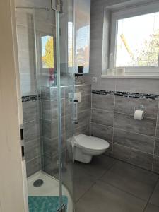 Koupelna v ubytování Apartmány Levandule