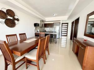 Kuchyň nebo kuchyňský kout v ubytování SERENA Departamento en Marina Platino