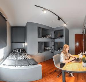 Köök või kööginurk majutusasutuses Hostel La Moneda +25 fotot