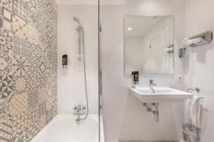 Koupelna v ubytování Hotel Miramar