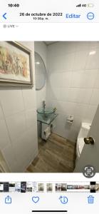 Bilik mandi di Habitación de lujo sobre el mar