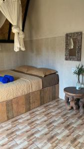 Postel nebo postele na pokoji v ubytování Moon house