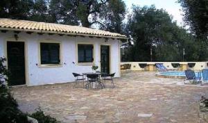 Bazén v ubytování Olympia Paxos Villas & Apartments nebo v jeho okolí