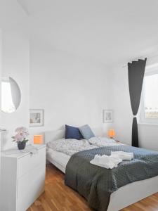 Voodi või voodid majutusasutuse Stockerau Comfort Studio 1 BR for 2 toas
