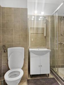 Vannituba majutusasutuses Stockerau Comfort Studio 1 BR for 2