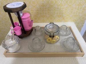Kaffee-/Teezubehör in der Unterkunft Apt centro com garagem wifi próximo a congressos