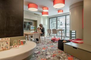 Ruang duduk di Hotel Gurglhof Superior