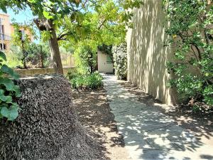 Taman di luar Charmante maison climatisée proche plage et commerces à Banyuls-sur-Mer, jardin et terrasse - FR-1-309-34