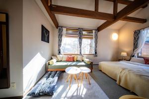 Kawa Mountains Hakubaにあるベッド