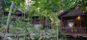 A garden outside Sambath Sakseth Bungalow