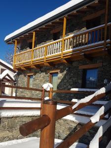 Balkón alebo terasa v ubytovaní CHALETS MONGIOIE Pra di Roburent