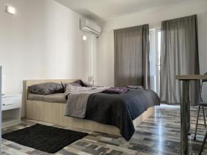Postel nebo postele na pokoji v ubytování Studio Banjica