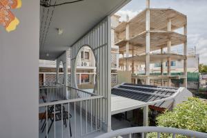 a view from the balcony of a building at ROOMS at Number60 Khaosan Bangkok in Bangkok