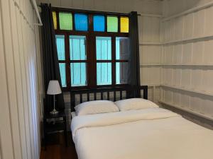 Green Cabin Hostel客房内的一张或多张床位