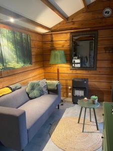 Posezení v ubytování De Túnfûgel (tiny house)
