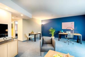 Dapur atau dapur kecil di acom Apartments Essen