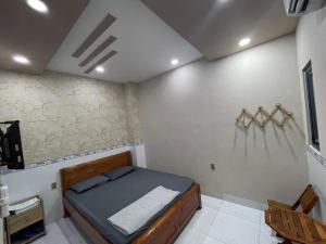 Postel nebo postele na pokoji v ubytování Moony hostel