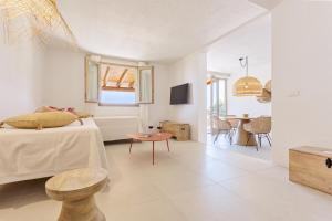 Ένα ή περισσότερα κρεβάτια σε δωμάτιο στο Casa del Mare Blu