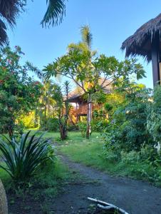 Tangga Bungalows Gili Air外面的花园