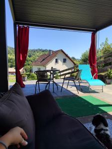 Balkón nebo terasa v ubytování Gite Luxury à Soultzeren
