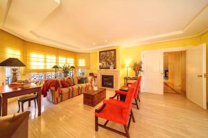 a living room with a couch and a table at C221 CAN MANDOL ETV6207 by Mallorca Villa Selection in Inca